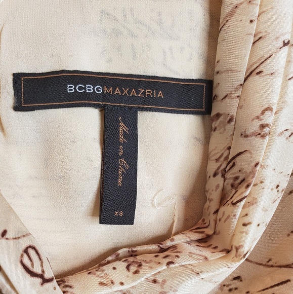 BCBGMAXAZRIA Silk Tie Waist Sleeveless Top - Picture 6 of 7